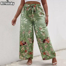 Load image into Gallery viewer, Straight Loose plus Size Retro Wide-Leg Pants
