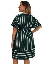 Load image into Gallery viewer, Summer plus Size Striped Loose Dress
