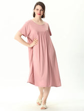 Load image into Gallery viewer, 4XL-7XL Modal Cotton Women‘s Nightgowns Oversize Plus Size Sleepwear Casual Short Sleeve Summer 110 Kg Wear Home Night Dress
