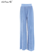 Load image into Gallery viewer, Mnealways18 Beige Pleated Wide Leg Pants Womens Pants Fashion 2022 Casual Loose Trousers Office Lady Elegant Long Palazzo Pants
