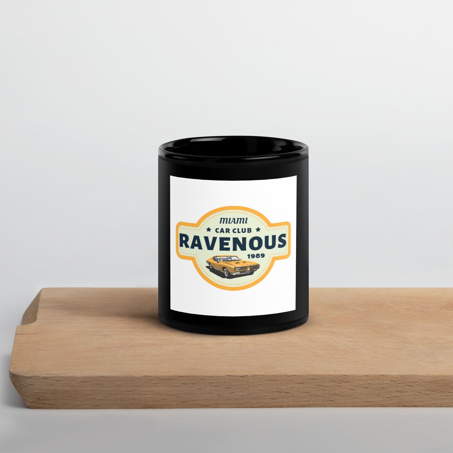 Black Glossy Ravenous Mug