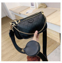 Load image into Gallery viewer, Wild Messenger Shoulder Bags Female Fashion Letter Flap Plaid Chains Zipper Women&#39;s Handbags Casual Crossbody Bags Ladies Totes
