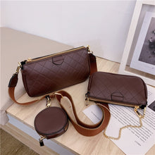 Load image into Gallery viewer, Wild Messenger Shoulder Bags Female Fashion Letter Flap Plaid Chains Zipper Women&#39;s Handbags Casual Crossbody Bags Ladies Totes
